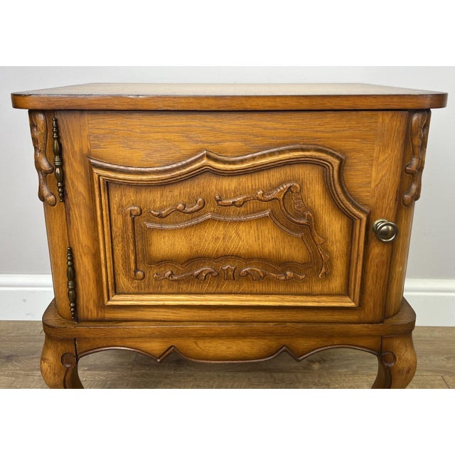 Vintage French Louis XVI Nightstands, Set of 2 For Sale - Image 3 of 11