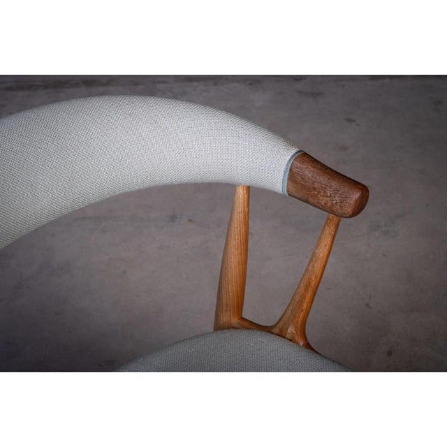 Gold Danish Teak Model BA113 Armchair by Johannes Andersen, 1960s For Sale - Image 8 of 12