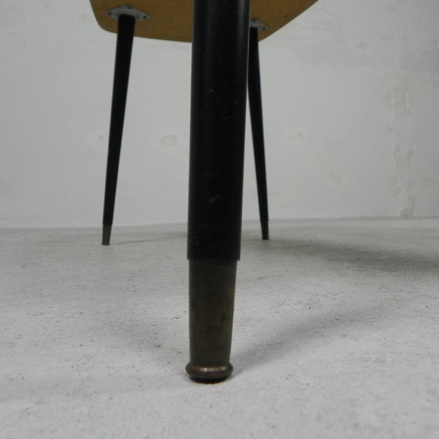 The legs are removable. That is easy when moving! Height: 48 cm. Width: 90 cm. Depth: 44 cm. Origin: Belgium, 1950s....