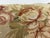 This is a vintage tasselled Aubusson tapestry floral pillow. This floral tapestry has beautiful tones of rose, soft green...