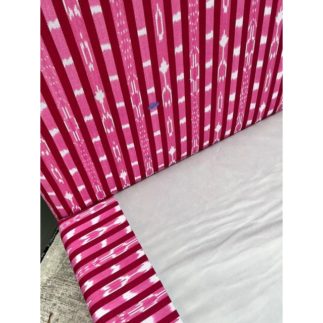 Vintage Custom Queen Platform Bed in Scalamandre “Jakarta”: For Sale In West Palm - Image 6 of 12