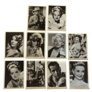 Fotochrome-X Actors & Actress’s Movie Studio Photographs - Set of 8 For Sale