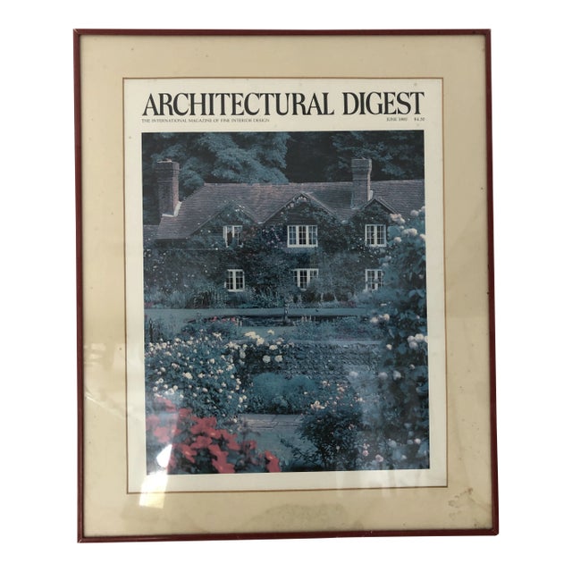 Architectural Digest June 1985 Cover Poster 18x23 For Sale
