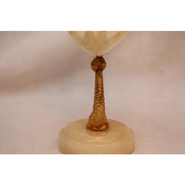 Footed Vase Gold Dolphin Decor, 1950s For Sale - Image 6 of 18