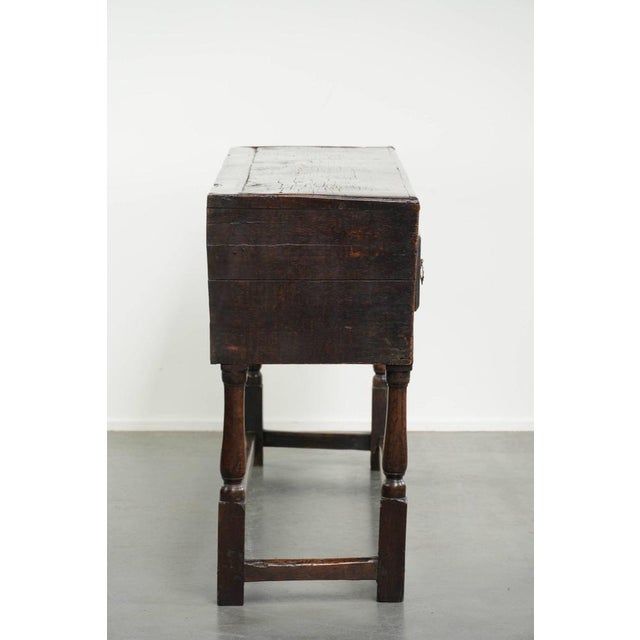Antique English Oak Sideboard, 1600s For Sale - Image 3 of 14