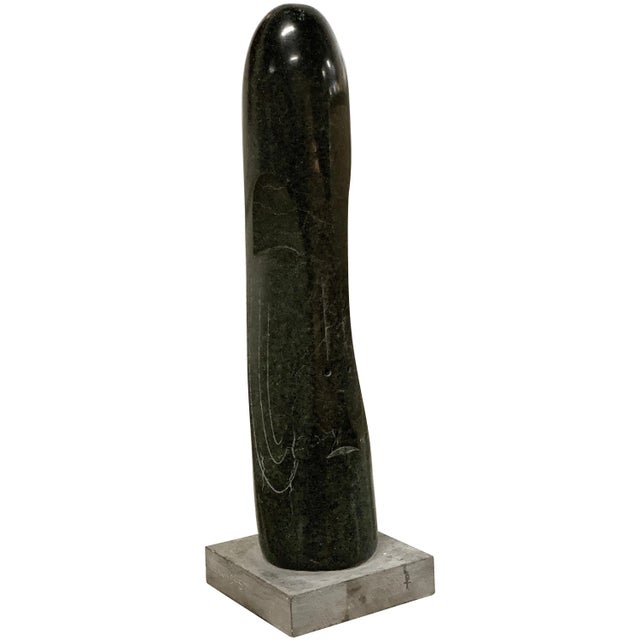 1957 Green Marble Sculpture Stanley Lewis For Sale - Image 12 of 12