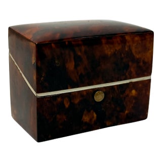 Dutch Regency Tortoiseshell Perfume Bottle Box, Circa 1830 For Sale