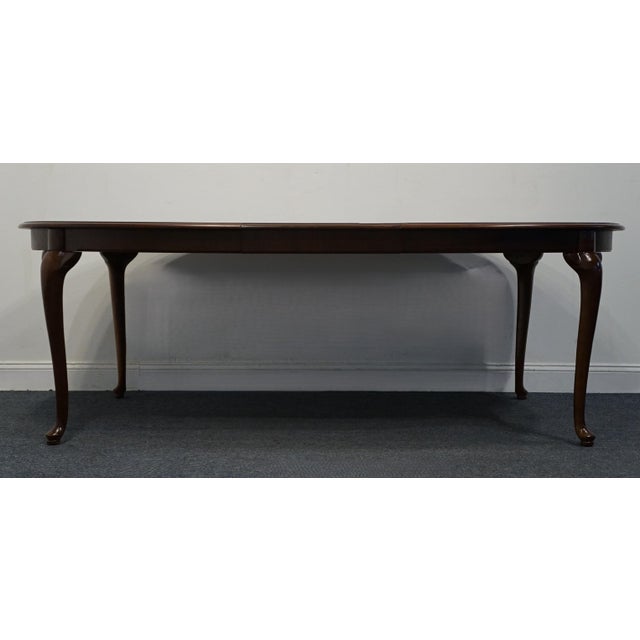 THOMASVILLE FURNITURE Collectors Cherry Collection 88" Oval Dining Table 10121-752 29.5" High 68" Wide 44.25" Deep 1 Leaf;...
