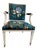 Restyled Vintage Green Armchair For Sale