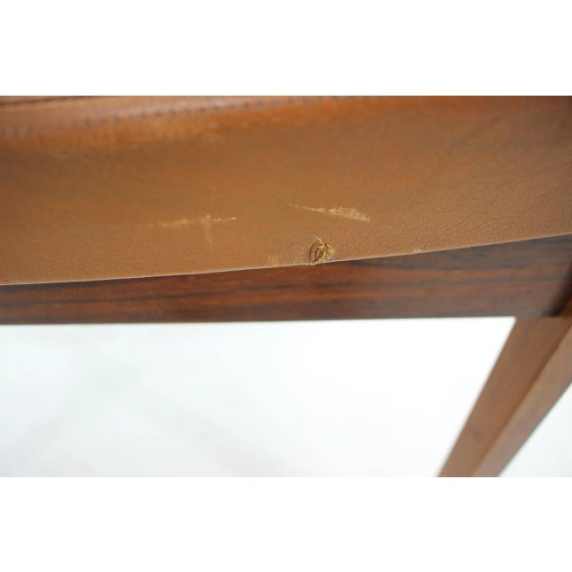 Wood Leather Palisander Side or Desk Chair, Denmark, 1960s For Sale - Image 7 of 10