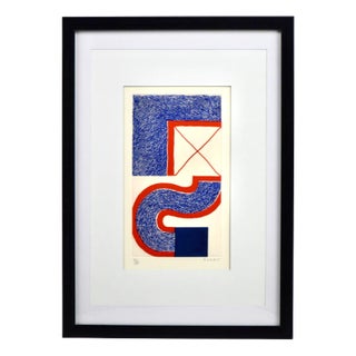 Kumi Sugaï, Bleu, 1996, Copperplate Etching, Framed For Sale