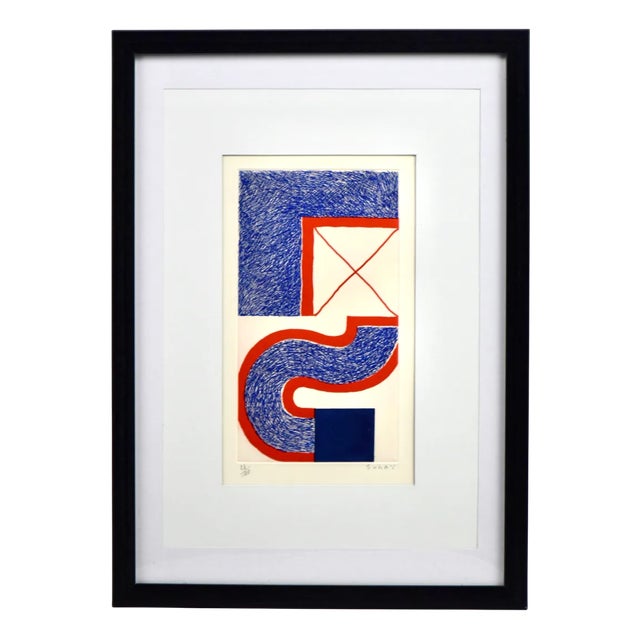 Kumi Sugaï, Bleu, 1996, Copperplate Etching, Framed For Sale