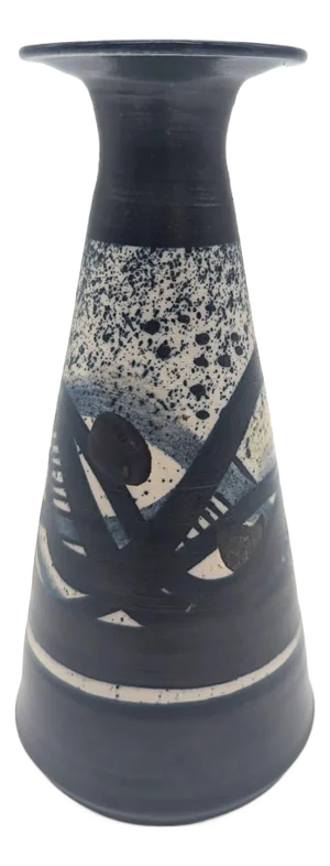 Jenni Ahonen of Keramiikka Ateljee Glazed Ceramic Bud Vase