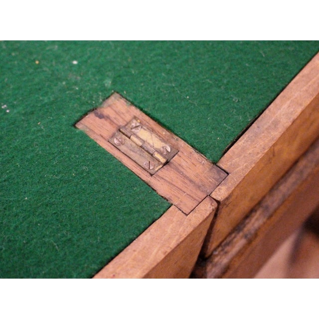 Circa 1860 Swedish Travel or Lap Desk on Custom Made Side Table Stand For Sale - Image 10 of 11