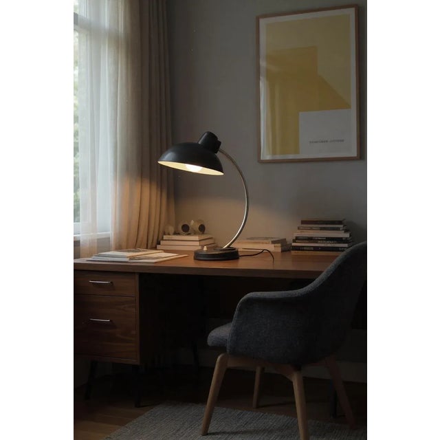 Vintage Bauhaus Lamp Modell 0342 by H. Bredendieck for Leipziger Leuchtenbau, 1950s For Sale - Image 15 of 16