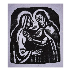 Walter Mellman the Visitation Woodcut