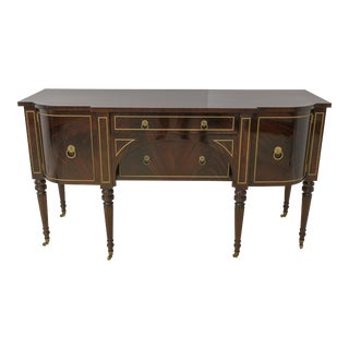 John Widdicomb Sheraton Figural Mahogany Sideboard For Sale
