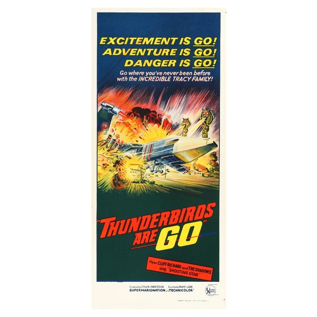 Vintage Thunderbirds Are Go Movie Poster, 1966 For Sale