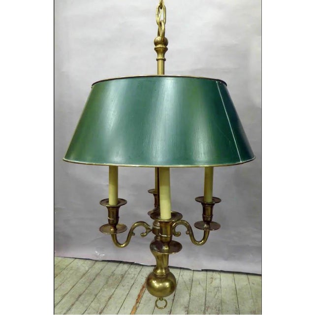 Brass & Tole Student Chandelier Chairish