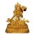 Vintage Gilt Bronze Figure of White Umbrella Goddess With Gemstone Inlay For Sale
