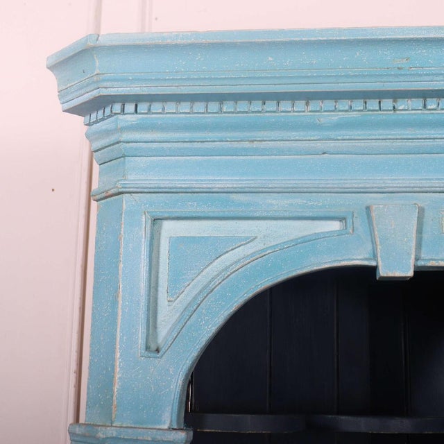 Interesting 19th C open corner cupboard with very nice architectural look. Ideal for small TV. 1860 Fits into a 61cm...