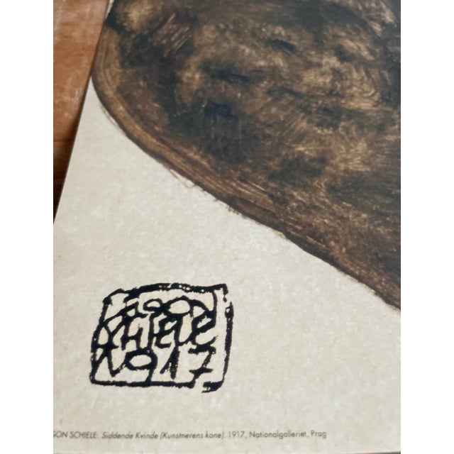 Egon Schiele (1890-1918), Siddende Kvinde ( Kunstnerens Kone), 1971, Nationalgalleriet, Prag, Vienna 1900- Art, Exibition Poster Louisiana For Sale - Image 4 of 8
