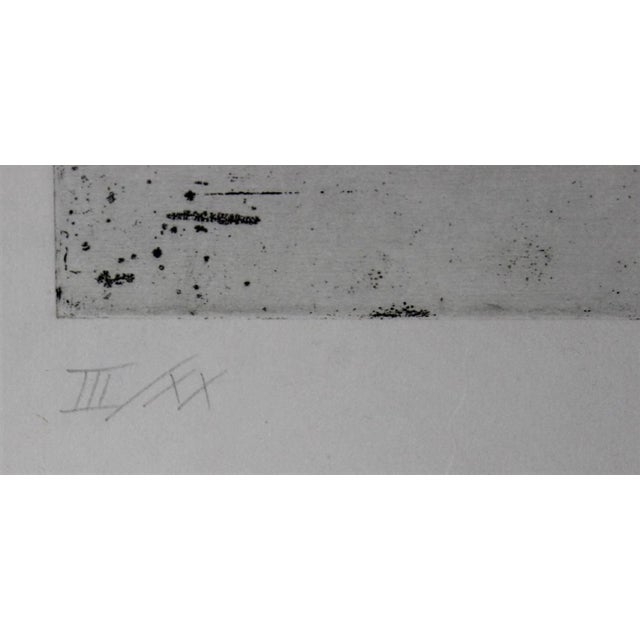 1970s Marino Marini, Marino Marini Italian Modernist Il Teatro Etching Hand Signed and Numbered For Sale - Image 5 of 5