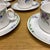 Bring timeless European elegance to your table with this set of 8 flat cups and saucers from the Villeroy & Boch Verona...