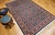 Vintage Persian Tabriz Afshan Rug, Hand-Knotted Wool, Allover Geometric Caucasian Kuba Pattern, Navy & Red, 7x10 For Sale - Image 10 of 18