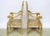 19th Century Antique Palatial French Grand Style Louis XIV Giltwood Throne Chairs - a Pair For Sale - Image 5 of 9