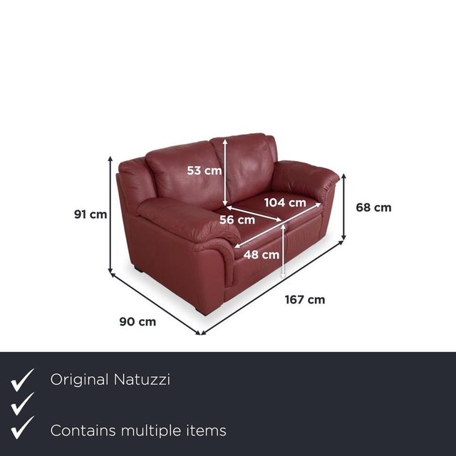 This set consists of a two-seater sofa and two matching armchairs from the Italian manufacturer Natuzzi, forming a...