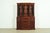 Baker Furniture Style Georgian Banded Mahogany Breakfront Bookcase Cabinet With Drop Front Secretary Desk For Sale - Image 15 of 15