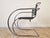 Thonet Leather and Chrome MR20 Chair by Mies Van Der Rohe for Thonet, 1950s For Sale - Image 4 of 7