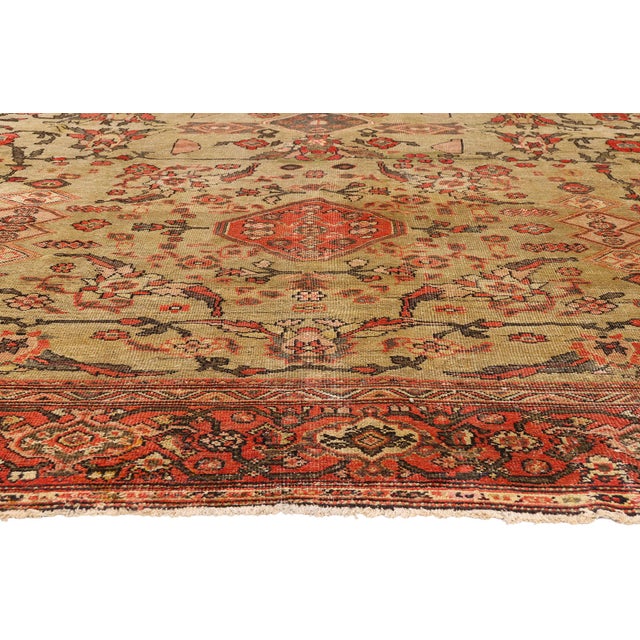 Late 19th Century Persian Sultanabad Rug, 10'06 X 13'05 For Sale - Image 4 of 10