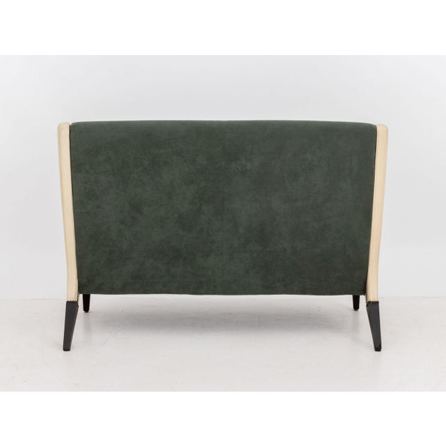 Green Gio Ponti for Hotel Parco Dei Principi Two-Seat Sofa For Sale - Image 8 of 8