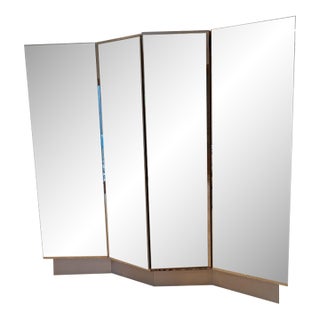 1990s Mirrored Wall Unit For Sale