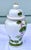 Japanese Vintage Lidded Jar With Lotus Motif For Sale - Image 3 of 12