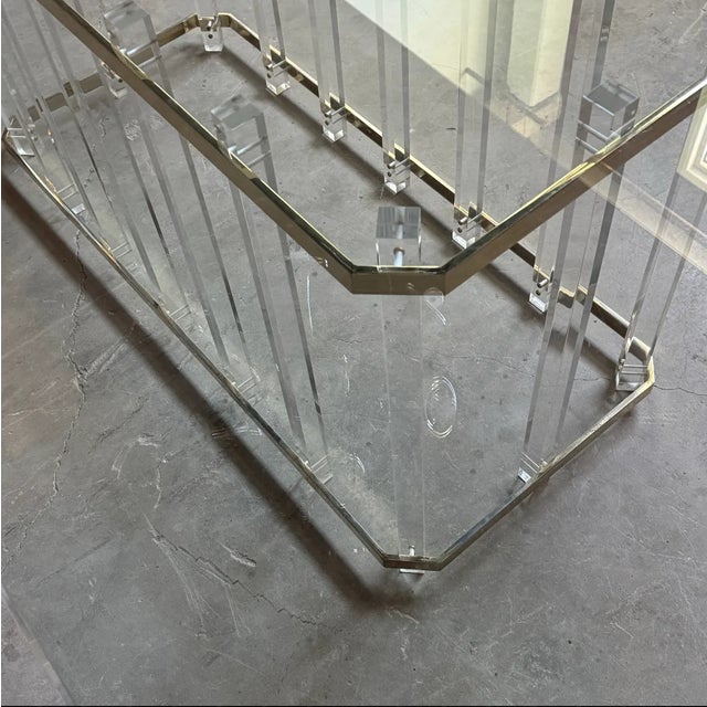 1970s 1970s Lucite Hollywood Regency Style Dining Table For Sale - Image 5 of 11