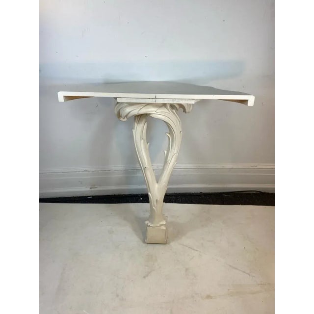 Cream Serge Roche Style Mirror and Console For Sale - Image 8 of 10