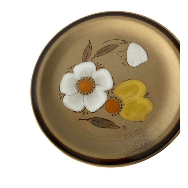 Vintage Hearthside Dogwood Dinner Plates Stoneware Japan Hand Painted - Set of 6 For Sale - Image 11 of 12