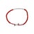 Haus of Brilliance Sterling Silver Red Jasper Bead Station Bracelet with Bolo Clasp For Sale - Image 4 of 4