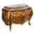 Rococo Marble Top Dresser With Hand-Carved Wood Frame, Two Spacious Drawers & Hand-Gilded Gold Leaf Details For Sale