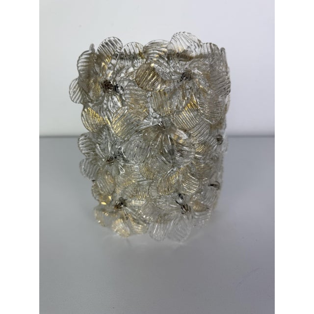 Murano Glass Wall Lamp in the style of Barovier & Toso, 1940s For Sale - Image 9 of 10
