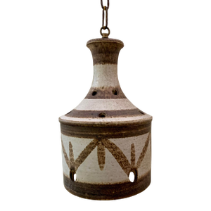 Jette Helleroe for Axella Stoneware Pendant Light - Danish Modern - 1960s