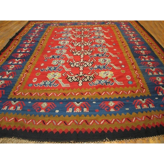 Early 20th Century Turkish Oushak Kilim ( 9'9" x 12'6" - 297 x 381 )