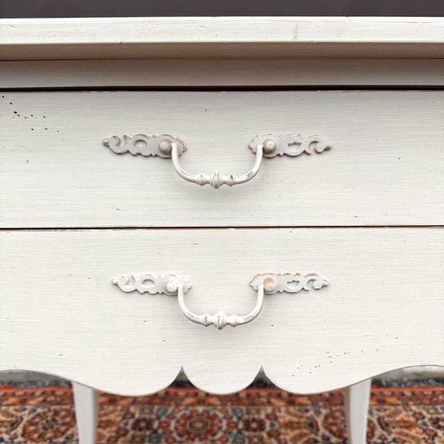 French Country 2000s Ethan Allen Maison Collection French Country 2 Drawer Nightstand (37-5416 Gardenia) For Sale - Image 3 of 14