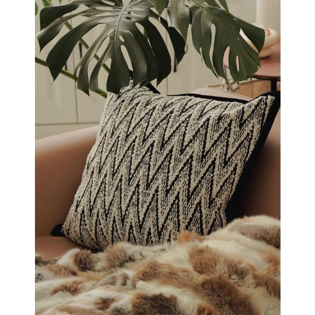 Textile Modern Geometric Cushion——19 Inches For Sale - Image 7 of 12