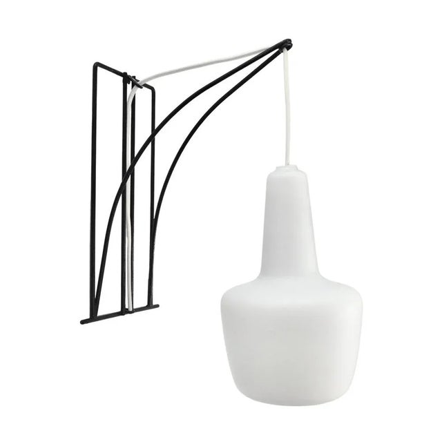 Modernist Wall Sconce in Wire Metal and Glass For Sale - Image 12 of 12