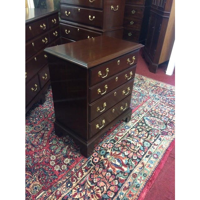 Wood Vintage Harden Nightstand, Bedside Chest For Sale - Image 7 of 11