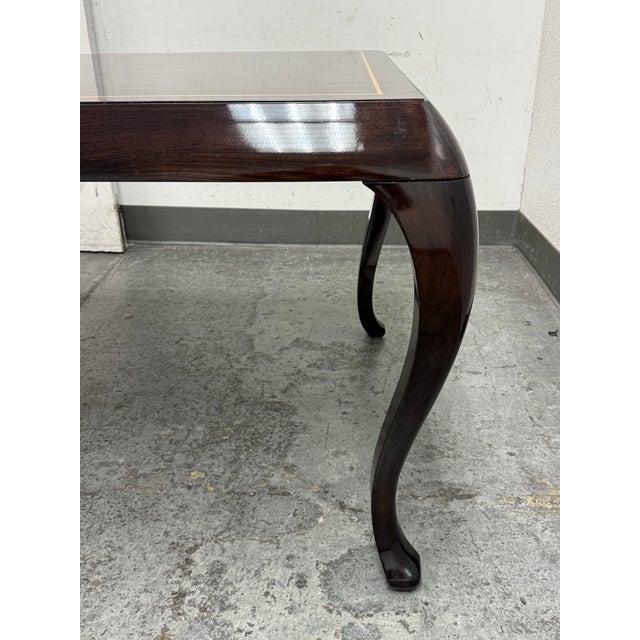 Wood Inner Gaze Custom Design Macassar Ebony Dining Table For Sale - Image 7 of 12